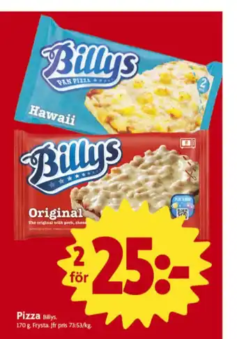 ICA Nära Billys pizza slice erbjuda