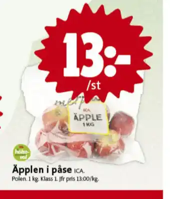ICA Nära Ica äpplen erbjuda