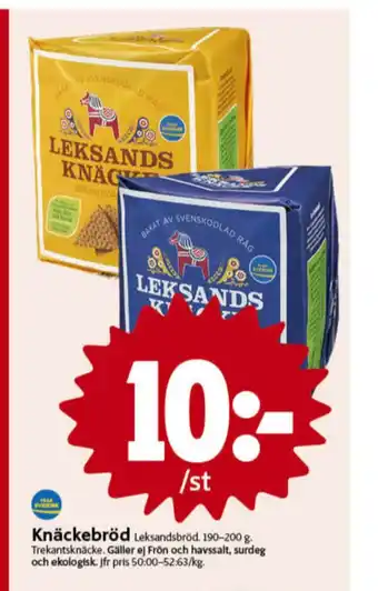ICA Nära Leksands knäcke knäckebröd erbjuda