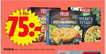 ICA Supermarket Felix matpajer erbjuda