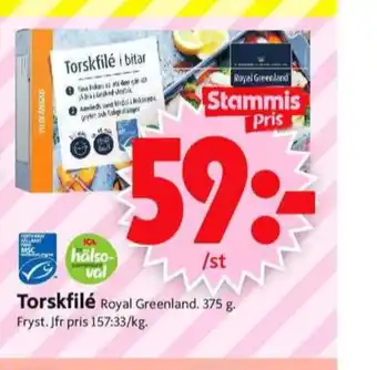 ICA Supermarket Royal greenland torskfilé erbjuda