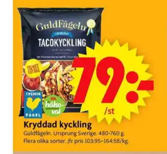 ICA Supermarket Guldfågeln tacokyckling erbjuda