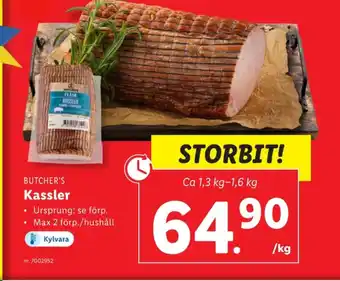 Lidl Butchers kassler erbjuda