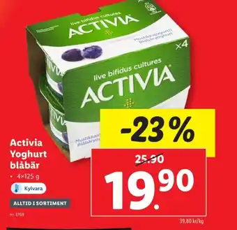 Lidl Activia yoghurt erbjuda