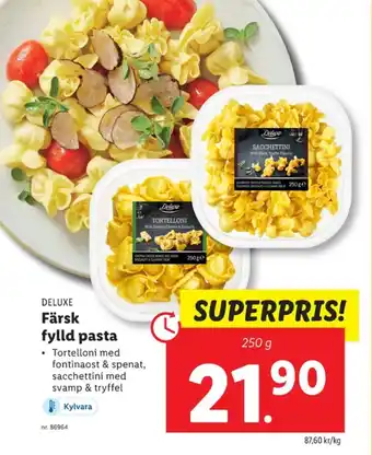 Lidl Deluxe pasta erbjuda