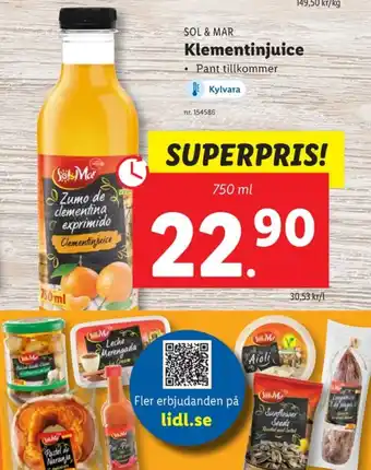 Lidl Sol & mar juice erbjuda