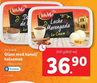 Lidl Sol & mar glass erbjuda
