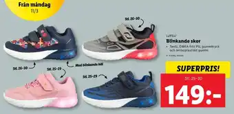 Lidl Lupilu fritidsskor erbjuda