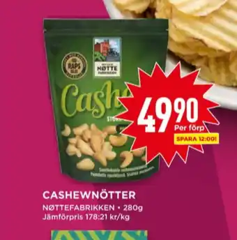 Willys Den lille nöttefabriken cashewnötter erbjuda