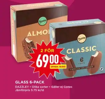 Willys Almond glasspinnar erbjuda