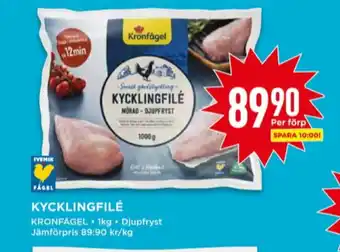 Willys Kronfågel kycklingfilé erbjuda