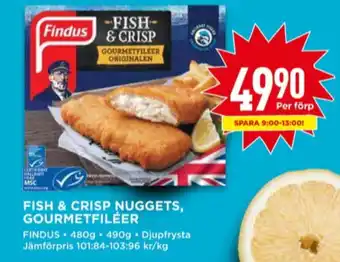 Willys Findus fisknuggets erbjuda