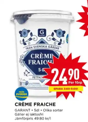 Willys Garant crème fraiche erbjuda