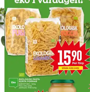 Willys Garant pasta sorterad erbjuda