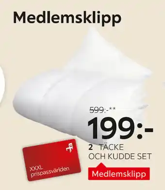 XXXLutz TÄCKE OCH KUDDE SET erbjuda
