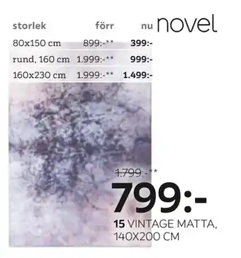 XXXLutz VINTAGE MATTA erbjuda