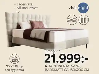 XXXLutz KONTINENTALSÄNG erbjuda