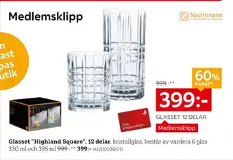 XXXLutz Glasset Highland Square, 12 delar erbjuda