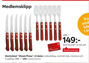 XXXLutz Bestickset Steak/Pizza, 12 delar erbjuda