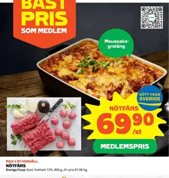 Coop NÖTFÄRS erbjuda