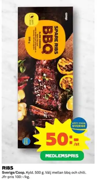 Coop RIBS erbjuda