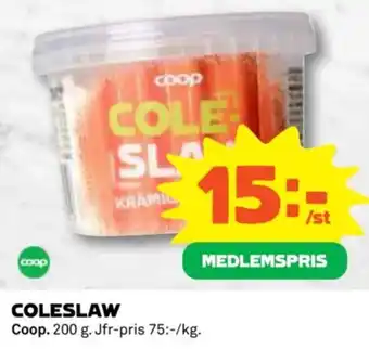 Coop COLESLAW Coop erbjuda
