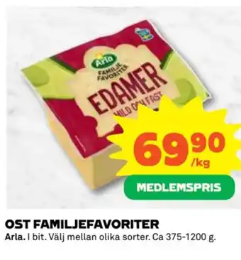 Coop OST FAMILJEFAVORITER Arla erbjuda