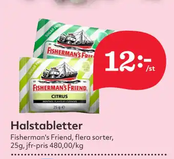 Hemköp Halstabletter erbjuda