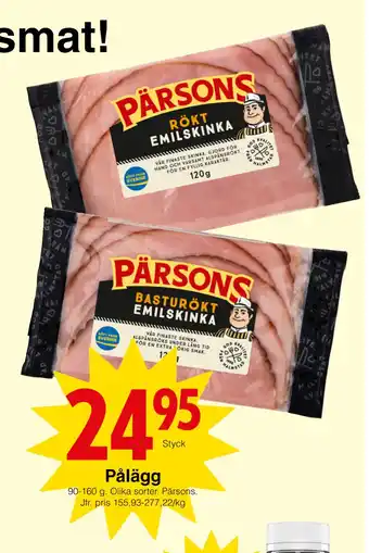Matöppet Pålägg erbjuda