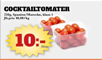 Bonum Matmarknad COCKTAILTOMATER erbjuda