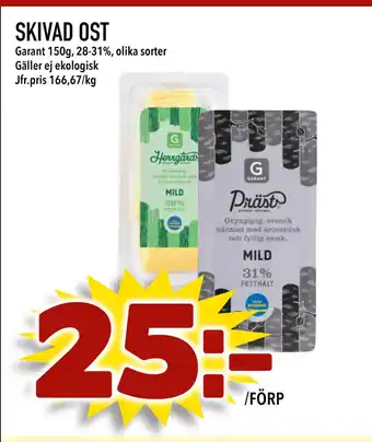 Din Mat SKIVAD OST erbjuda