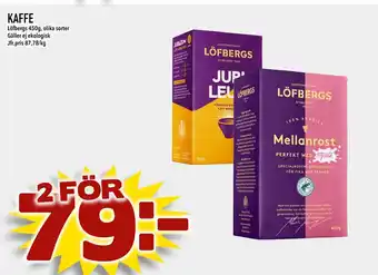 Bonum Matmarknad KAFFE erbjuda