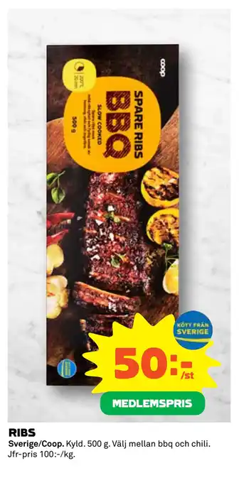 Coop Daglivs RIBS erbjuda