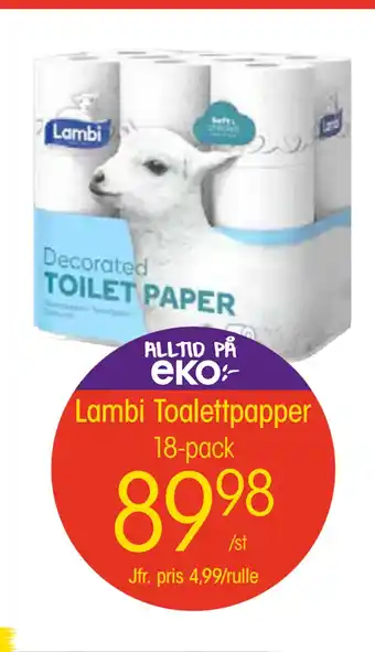EKO Lambi Toalettpapper erbjuda