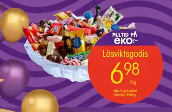 EKO Lösviktsgodis erbjuda