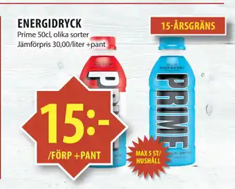 Matvärlden Tensta ENERGIDRYCK erbjuda