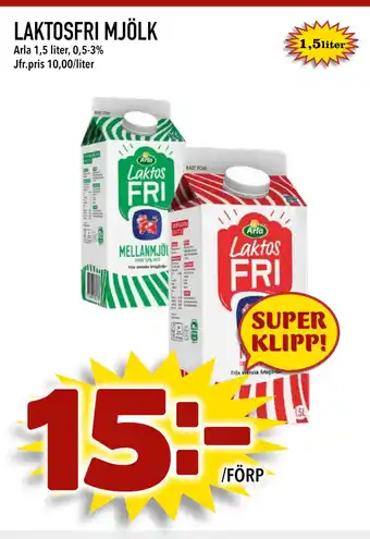 Nya Pulsen LAKTOSFRI MJÖLK erbjuda