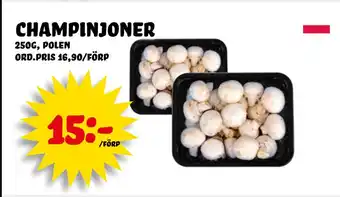 Nelins champinjoner erbjuda