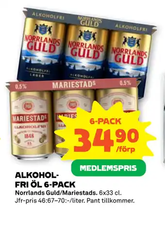 Stora Coop ALKOHOLFRI ÖL 6-PACK erbjuda