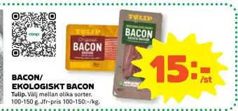 Stora Coop BACON/ EKOLOGISKT BACON erbjuda