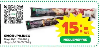Stora Coop SMÖR-/PAJDEG erbjuda