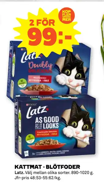 Stora Coop KATTMAT - BLÖTFODER erbjuda