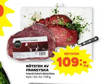 Stora Coop NÖTSTEK AV FRANSYSKA erbjuda
