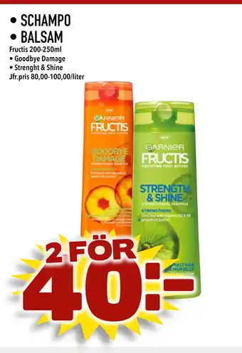 Supergrossen SCHAMPO • BALSAM erbjuda