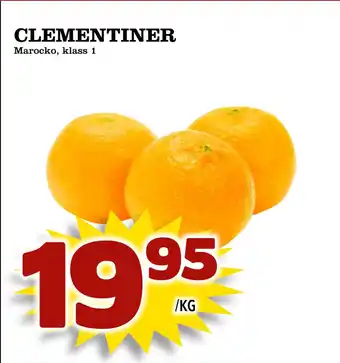 Supergrossen CLEMENTINER erbjuda