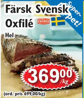 T-jarlen Färsk Svensk Oxfilé erbjuda