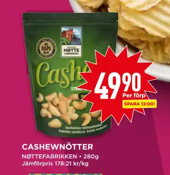 Willys CASHEWNÖTTER erbjuda