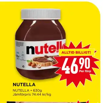 Willys NUTELLA erbjuda