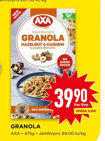 Willys GRANOLA erbjuda