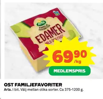 Coop OST FAMILJEFAVORITER erbjuda